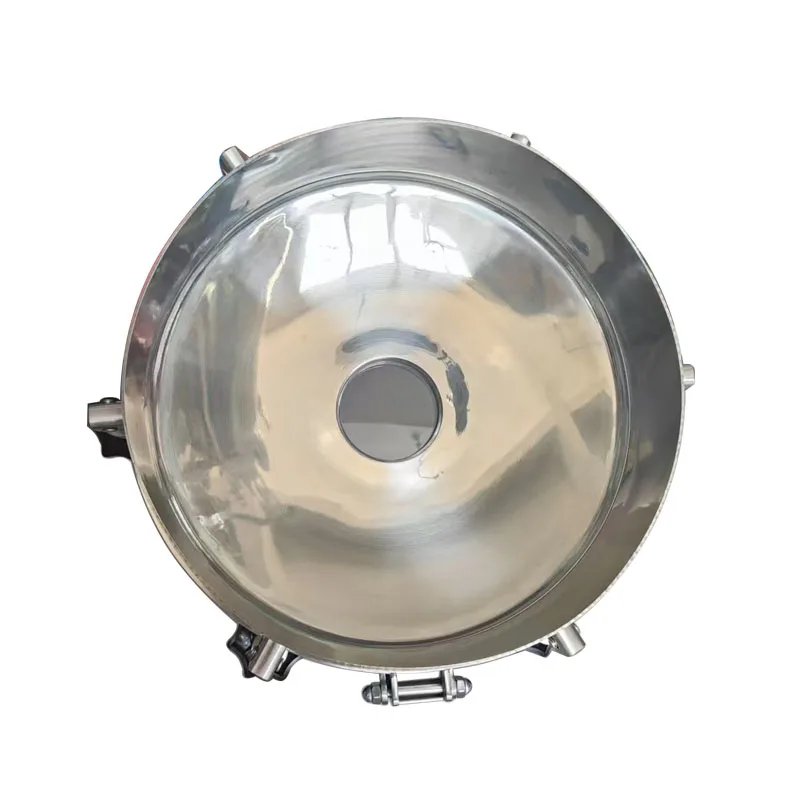 Sanitary Stainless Steel316 450mm Round Manhole Cover With Sight Glass