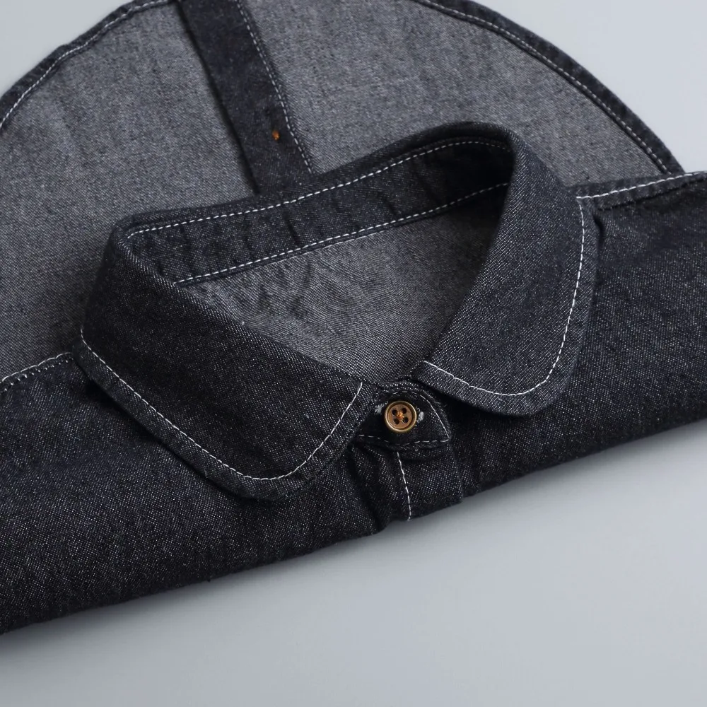 

Adjustable Straps Denim Fake Collar Korean Style Round Neck Turtleneck Fake Collar All-match Clothes Accessories