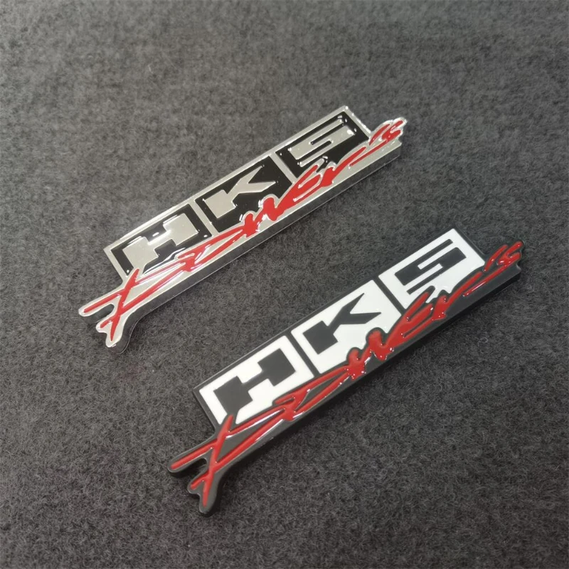 تعديل عالي الجودة ثلاثية الأبعاد ملصقات السيارات المعدنية HKS النمط الياباني غطاء الخدش لتقوم بها بنفسك اكسسوارات السيارات الديكور