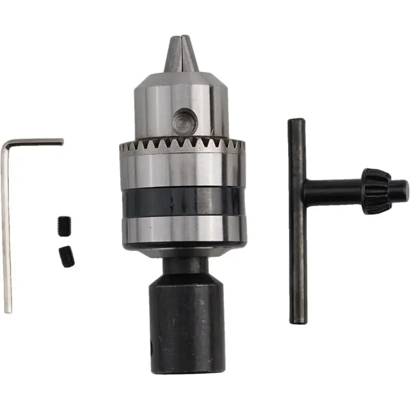 

LIKE WISH Для фрезерных станков с ЧПУ, токарных станков, сверлильных и деревообрабатывающих станков - Сверлильный патрон 12 мм с ключом, диапазон зажима от 1,5 до 10 мм