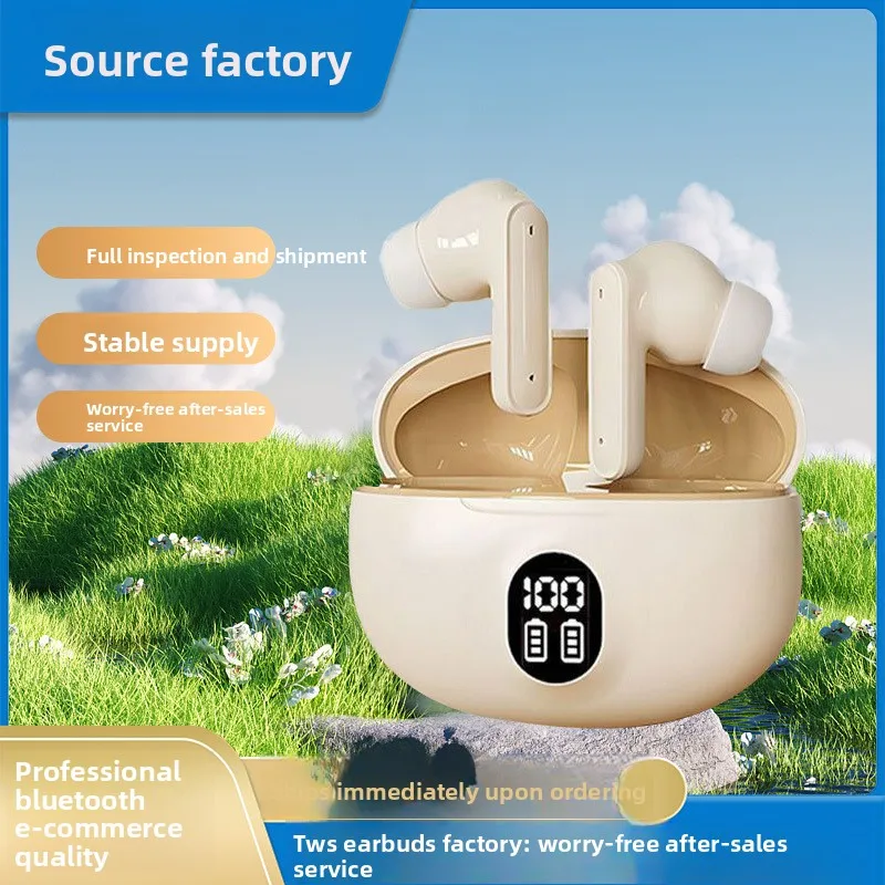 Bluetooth Earbuds Wireless Headphones, Digital Display and Long Battery Life, In-Ear Design for Office and Travel Use