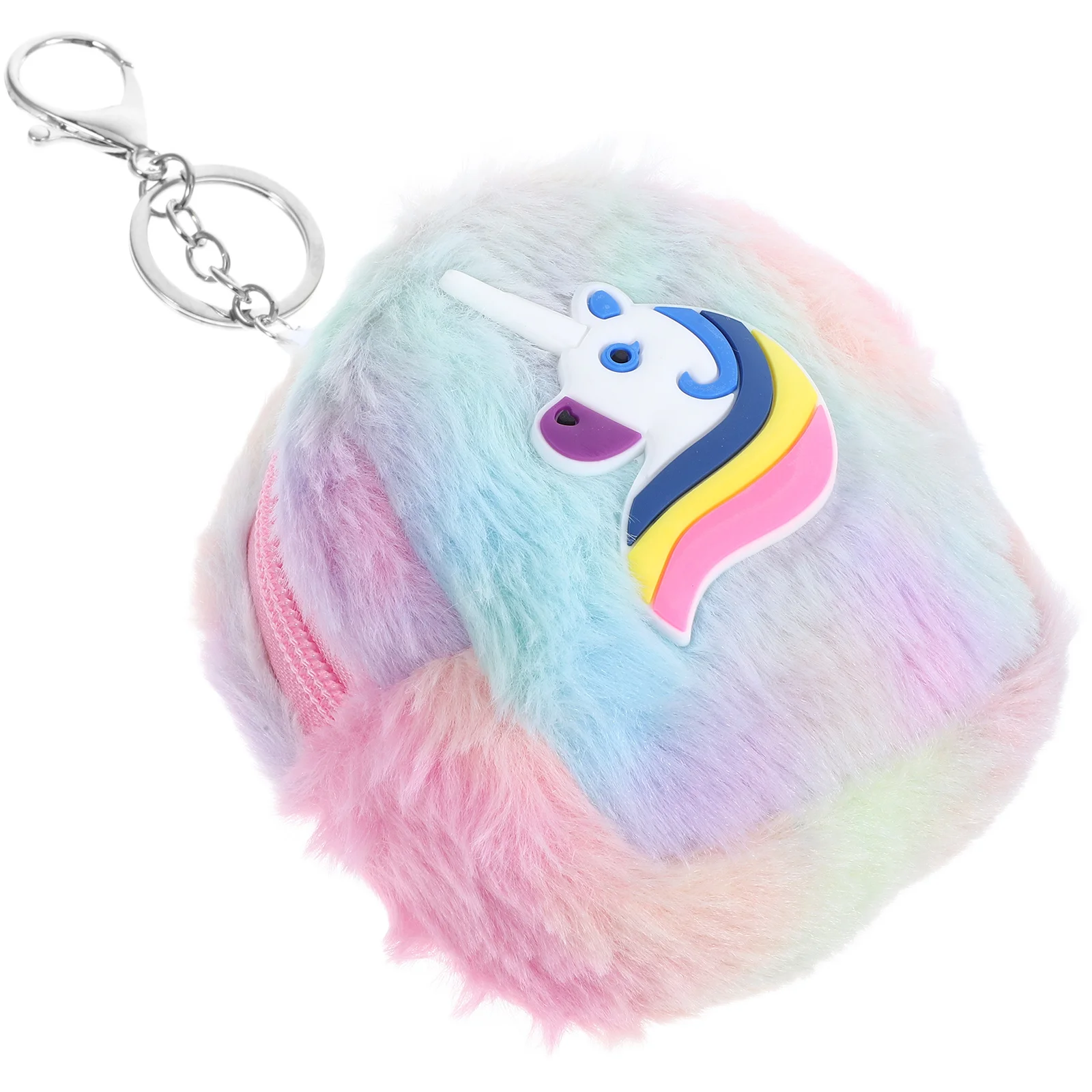 محفظة يونيكورن للعملات المعدنية للنساء والفتيات، حقيبة صغيرة لطيفة بسحاب، خفيفة الوزن، محفظة تغيير مدمجة لتخزين أحمر الشفاه، حمل يوميًا