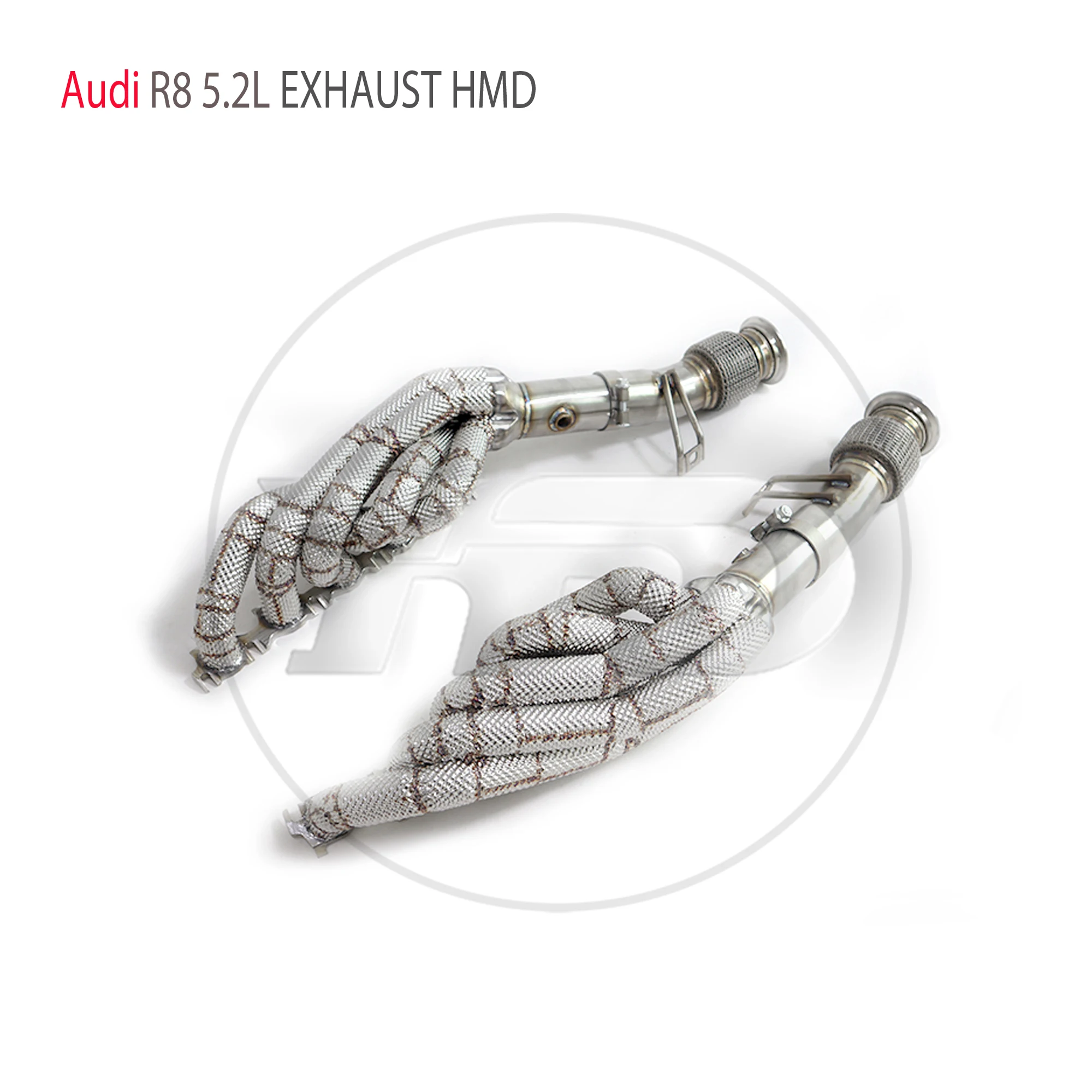 HMD Exhaust System Performance Headers for Audi R8 V10 5.2L Stainless Steel 304 With Heat Shield Manifold