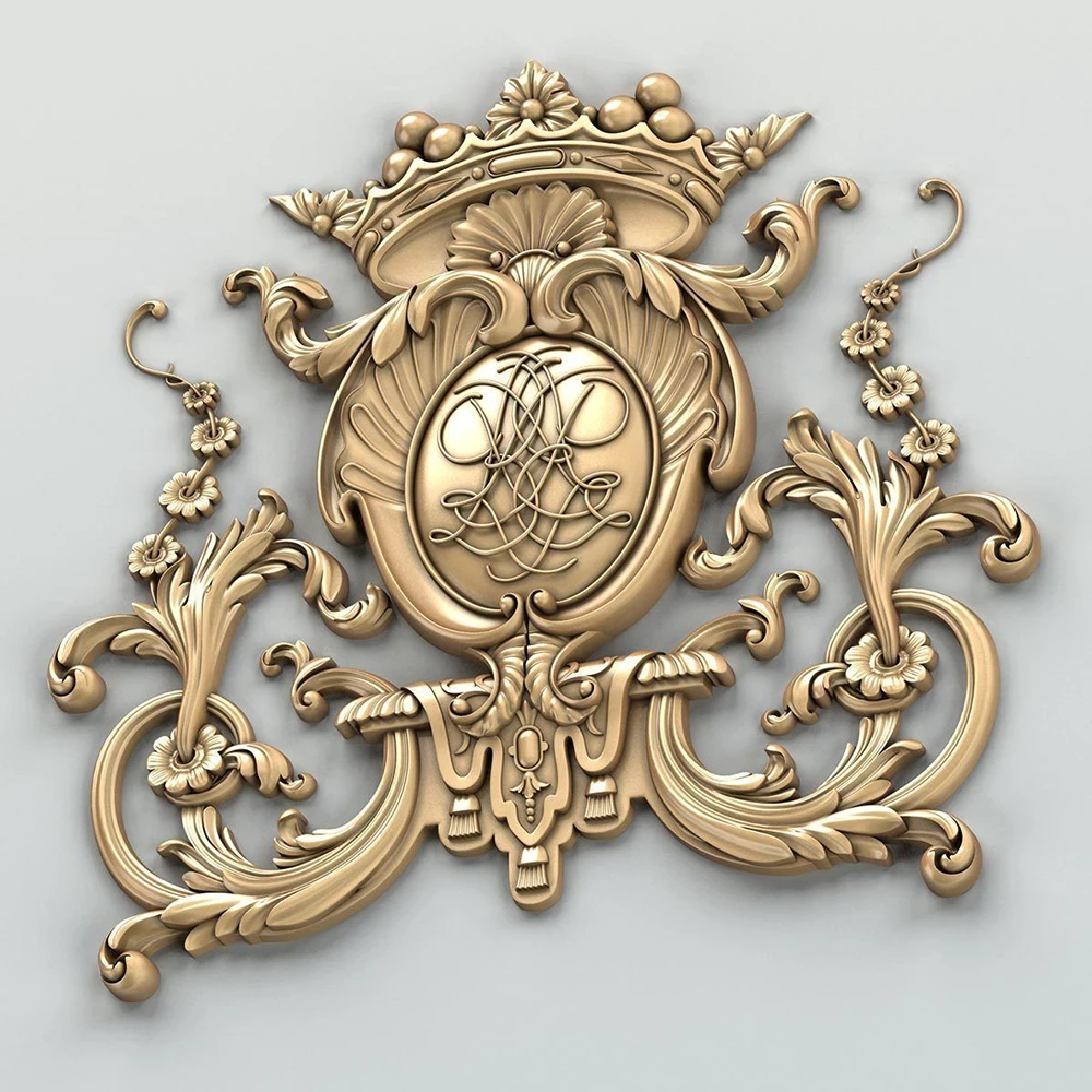 Decalcomanie per mobili in rame battuto Decorazione domestica non verniciata Design in rilievo