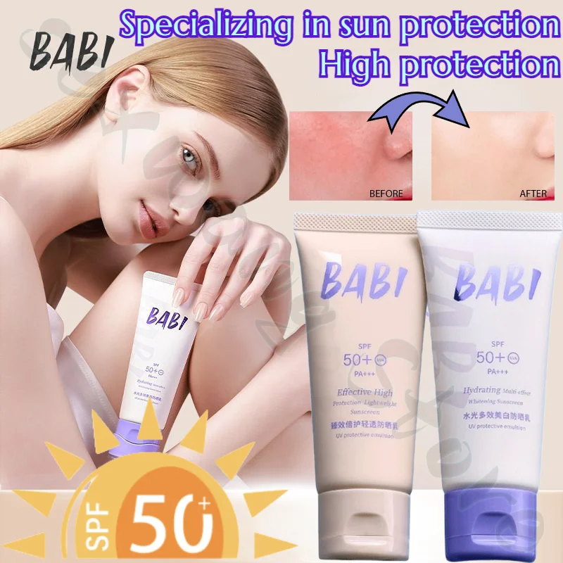 BABI Sunscreen SPF50+ Brightens Skin Sunscreen Lotion Full Body Moisturizing Light Protective Cream UV Isolation PA+++