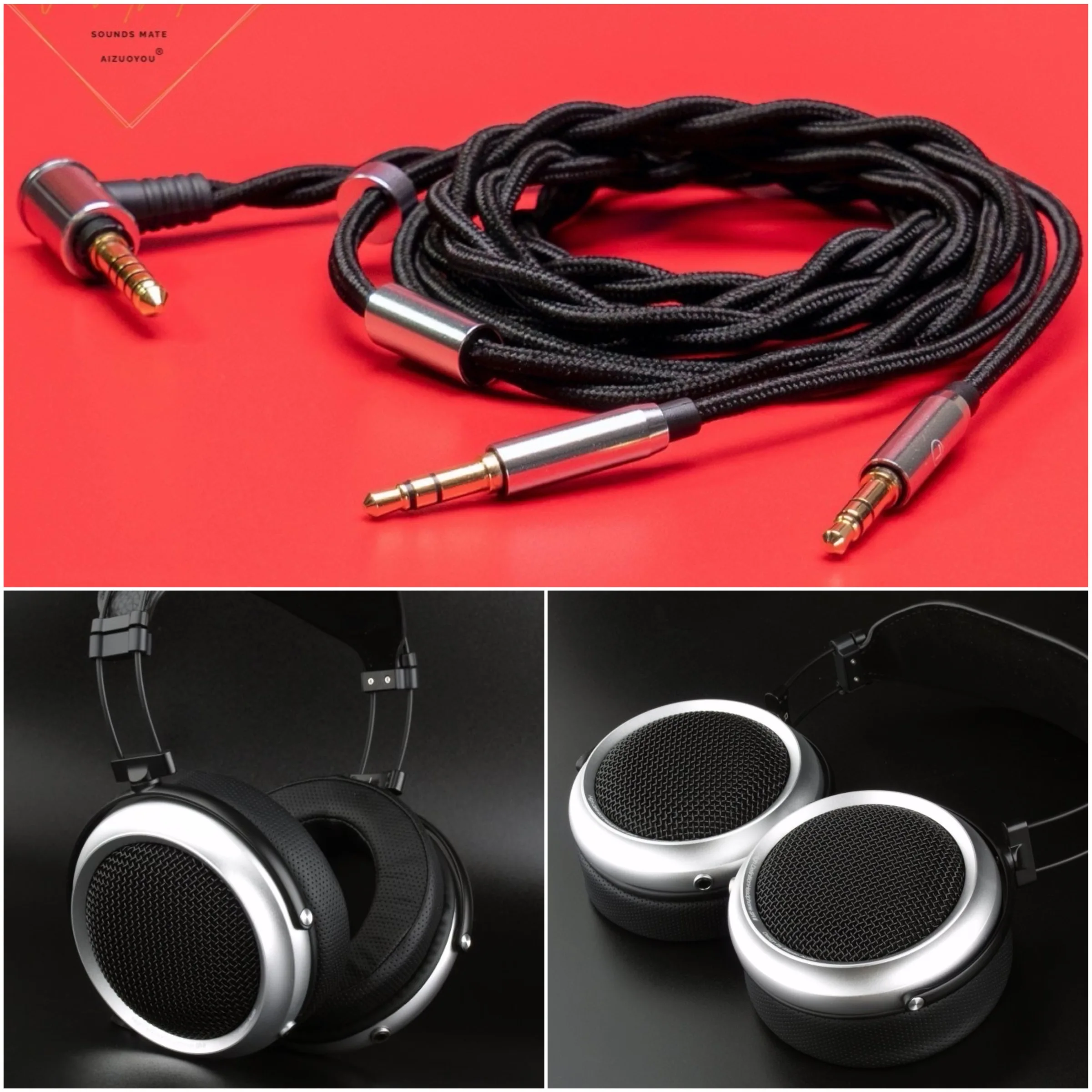 

Hifi Audiophile Audio Cable For iBasso SR2 Open Back Headphone 2.5mm 4.4mm 4pin XLR Balanced 3.5mm 6.3mm Stereo Adapter