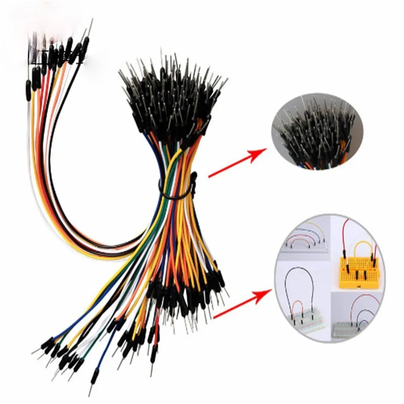 65 and 30pcs/lot Jump Wire Cable Male To Male Flexible Jumper Wires for Arduino Breadboard DIY Starter Kit