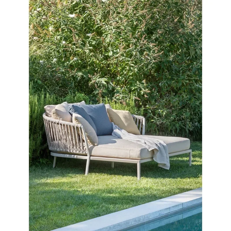 Outdoor Loungers, Resort Terrace Leisure Pool Beach Rattan Loungers