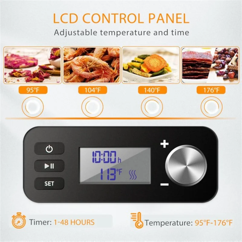 5pc Trays Vegetable Fruit Drying Machine Meat Dryer for Food Dried Fruit Machine Home Kitchen Dehydrator Machine Food Dehydrator