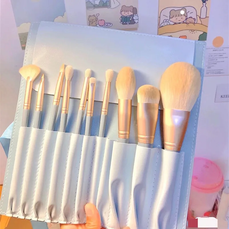 Makeup Brush Set Full Function Face Powder Brushes Affordable for Beginner Students Complete Beauty Makeup Tool Kit