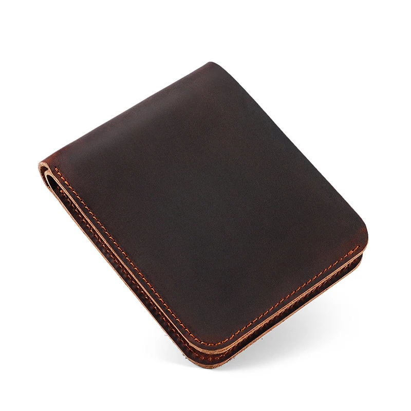 

Genuine Leather Wallet for Men Convenient Large Capacity Bank Card Holder Daily Travel Small Purse Wholesale Dropshipping