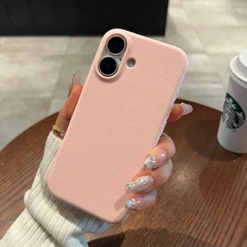 Luxury Matte Cherry Blossom Pink Silicone Soft Case For iPhone 16 15 14 Plus 13 12 11 Pro Max XR XS Protection Shockproof Cover