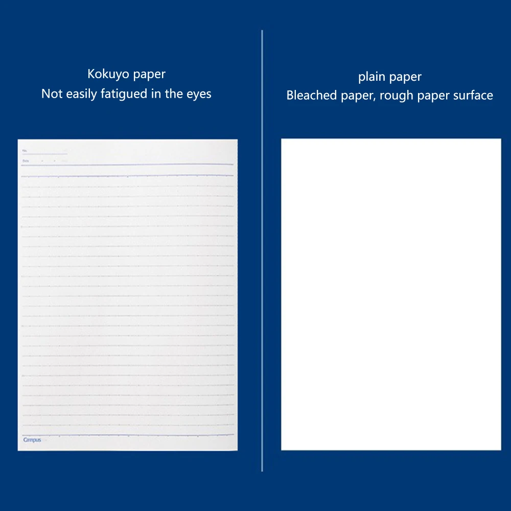 4 szt. Notatniki KOKUYO Campus, bezszwowe, format A5/B5, 40 stron, gruby papier, dziennik dla dzieci, artykuły szkolne i biurowe — zdjęcie produktu 6