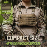 Tactical Chest Bag Backpack for Camping Hunting Fishing Travel Molle EDC Front Pouch Outdoor Recon Kit Pack Waist Shoulder Bags