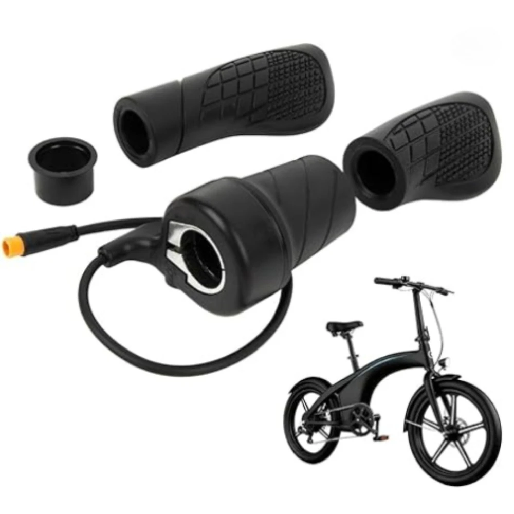 20X/FT76X Ebike Half Twist Throttle 22.5mm Handlebar Waterproof 3-Pin 12V-72V for E-Bike Scooter MTB Conversion Kits