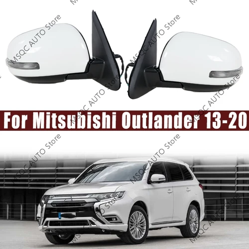 Accesorios de coche para Mitsubishi Outlander 2013-2020, montaje de espejo retrovisor de puerta exterior, izquierda/derecha