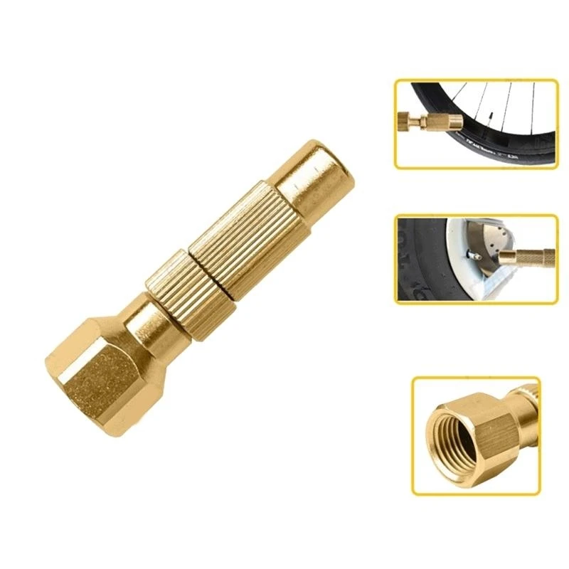 Brass Air Inflator Adapter, 1/4NPT Tire Inflator Connector for Auto Air Compressors/Pump, Air Hoses Air Chuck