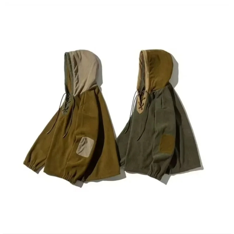 Chaqueta con capucha y diseño de bloques de color, ideal como prenda informal para adolescentes. Nueva sudadera con capucha de marca de ropa urbana retro de talla grande para primavera y otoño.