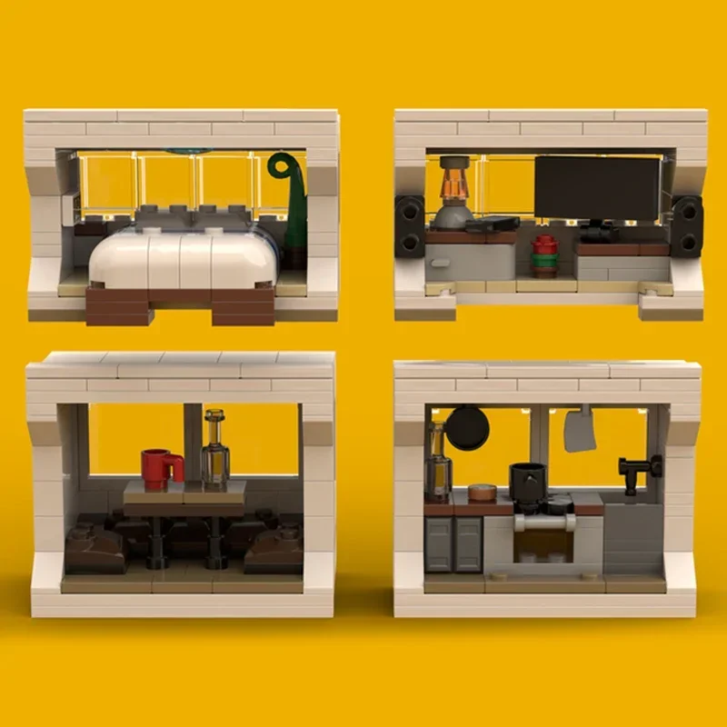 Moc Bouwstenen Luxe Camper Model Technologie Modulaire Stad Woon-werkverkeer Voertuig Blokken Bouw DIY Montage Speelgoed Geschenken
