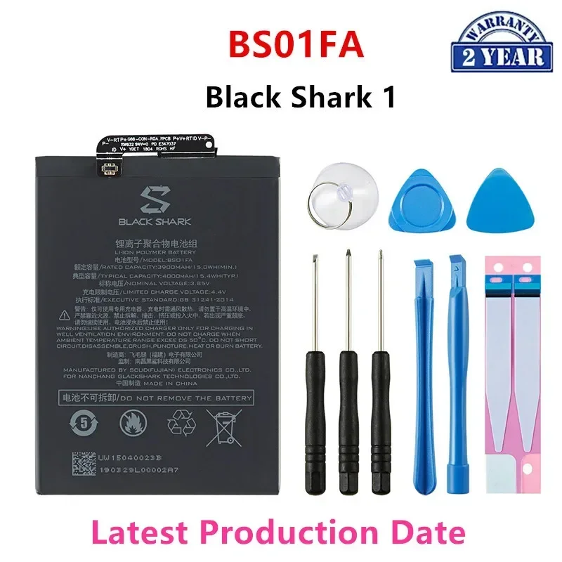 

Brand New BS01FA 4000mAh Battery For Xiaomi Black Shark 1/ Black Shark Dual SIM TD-LTE/ AWM-A0 BSO1FA + Tools