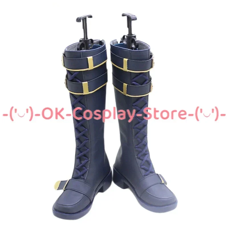 [Angepasst] Sorasaki Hina Cosplay Schuhe Spiel Blau Archiv Anime Roleplay Prop Halloween Karneval Urlaub Party PU Leder Stiefel