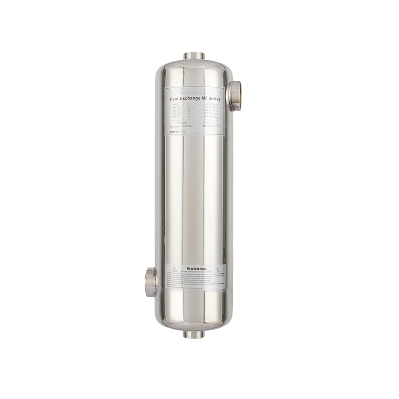 For HUAXI production swimming pool equipment stainless steel shell titanium High efficiency shell and tube pool heat exchanger