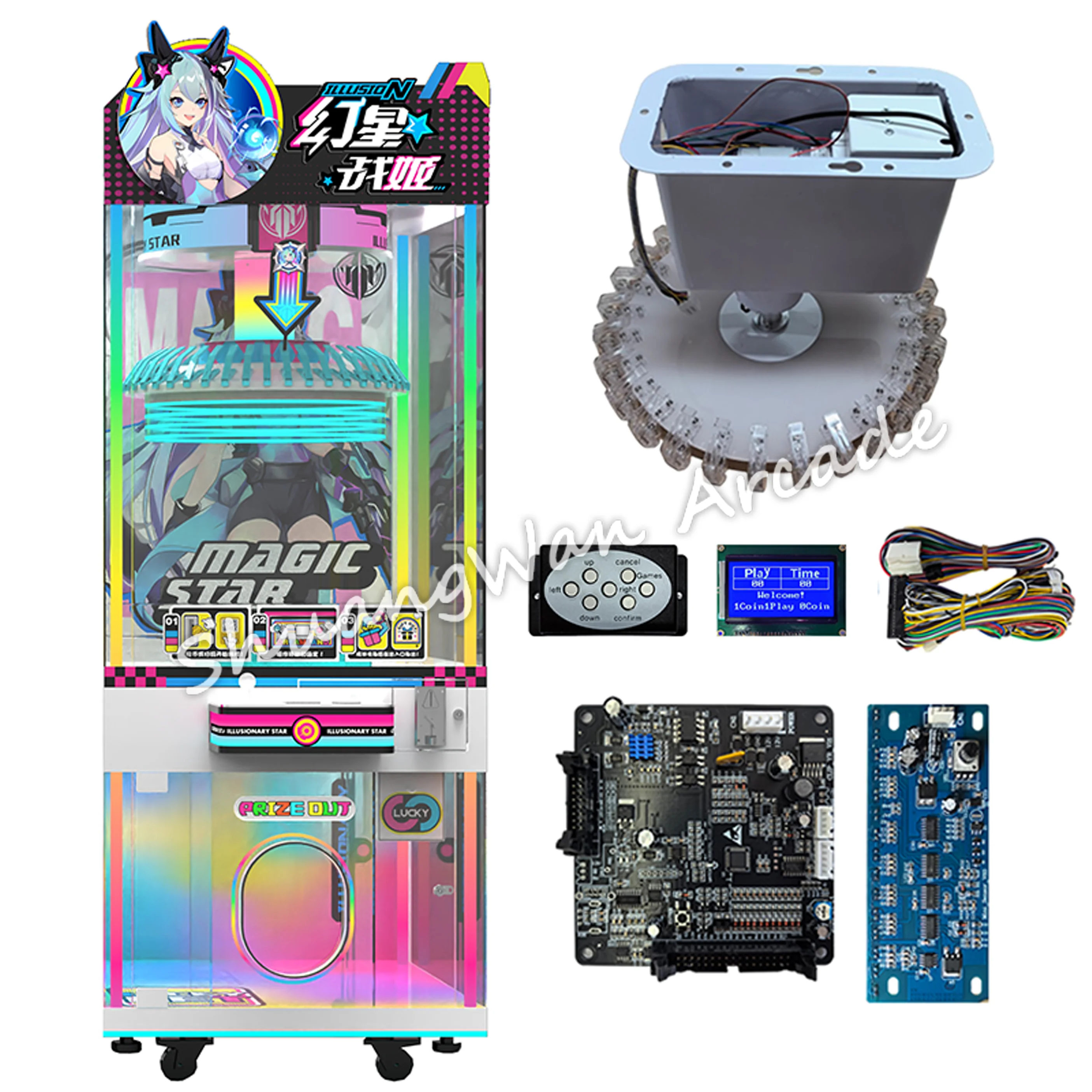 

RY clip machine kit (30 clips in one) including motherboard, wire, turntable, setting card, photoeye