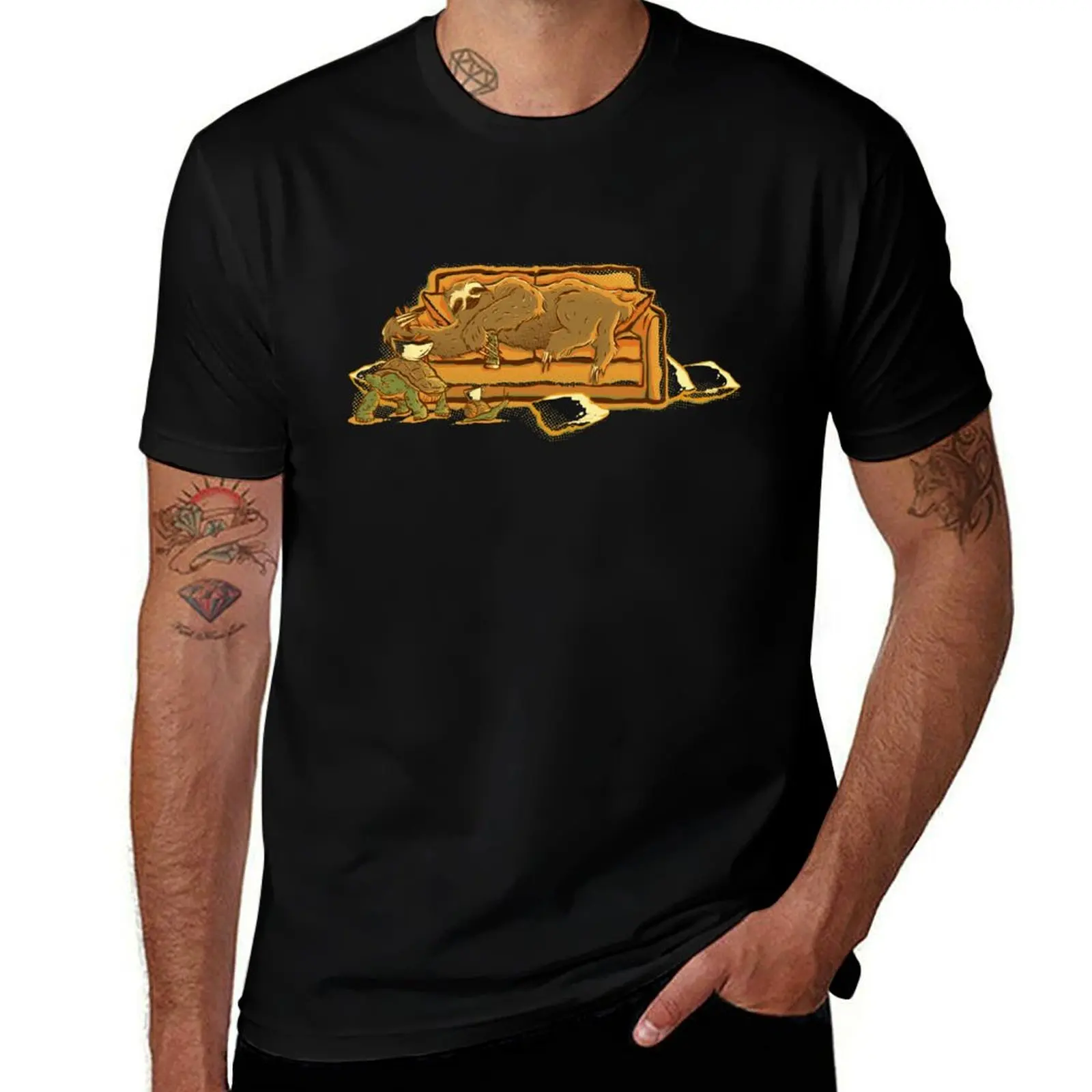 Slow Party T-Shirt Lightweight Print T-Shirt