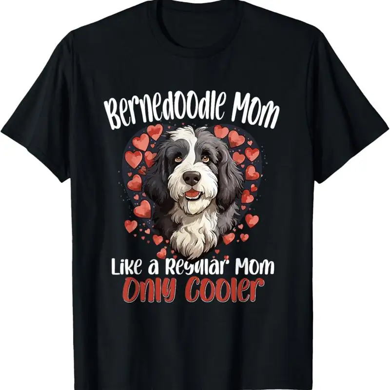 Bernedoodle perro raza mascota mamá camiseta