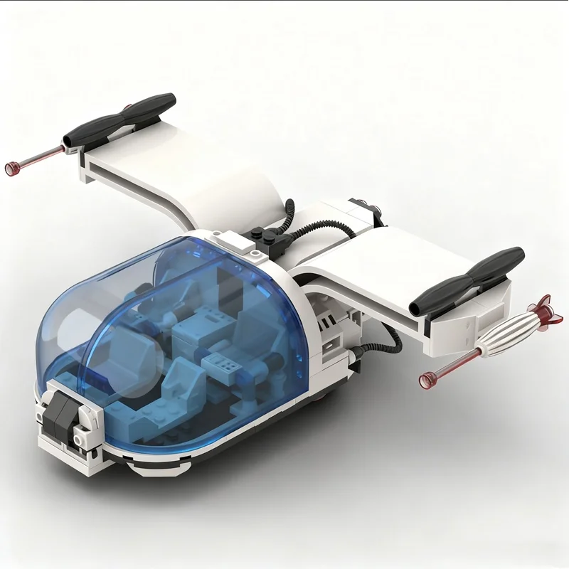 231 قطعة MOC فرط المسافر الفضاء مستقبلية نموذج اللبنات لعبة العمارة هدية الكريسماس تجميع DIY بها بنفسك التعليم الإبداعي