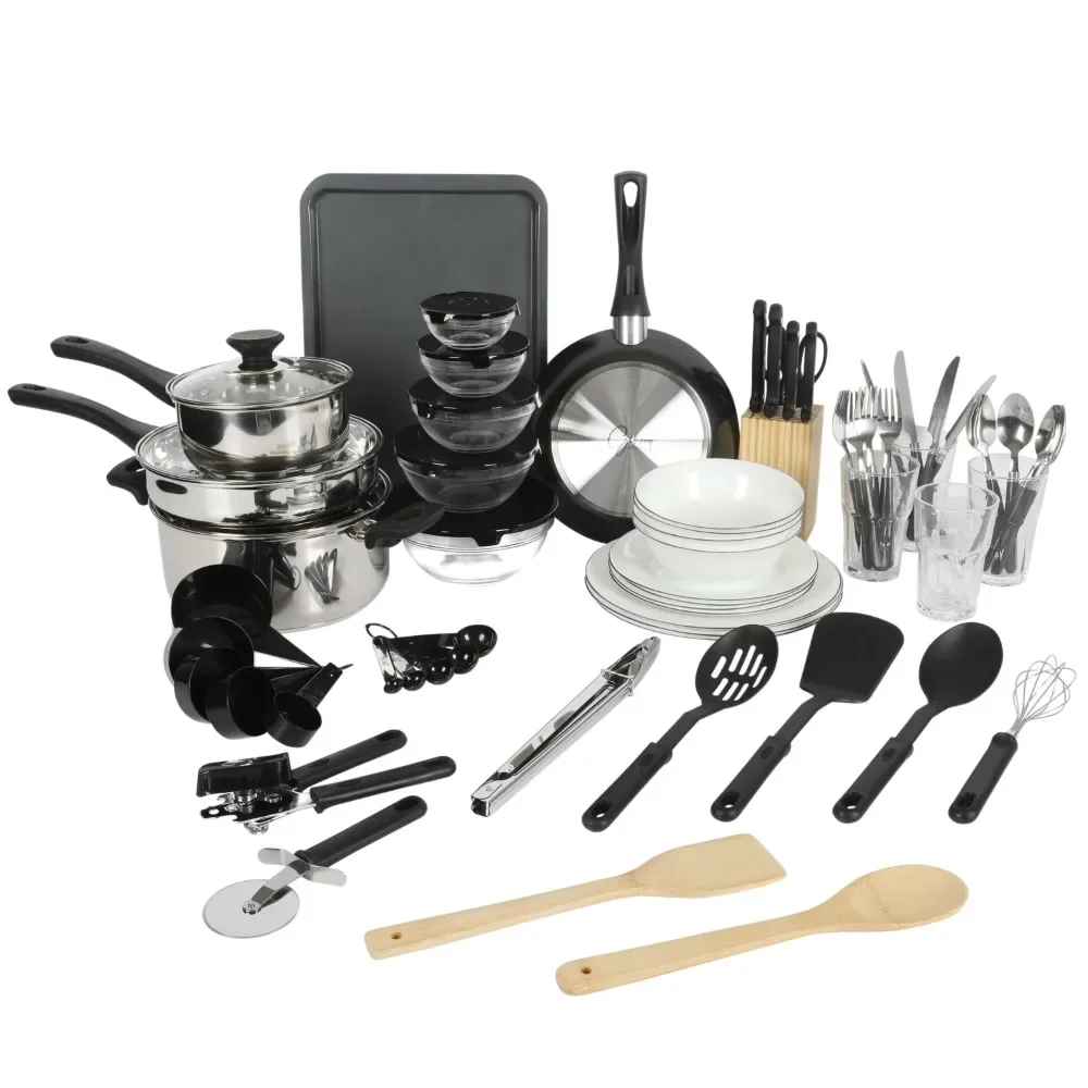 

Stainless Steel Silver Cookware Combo Set