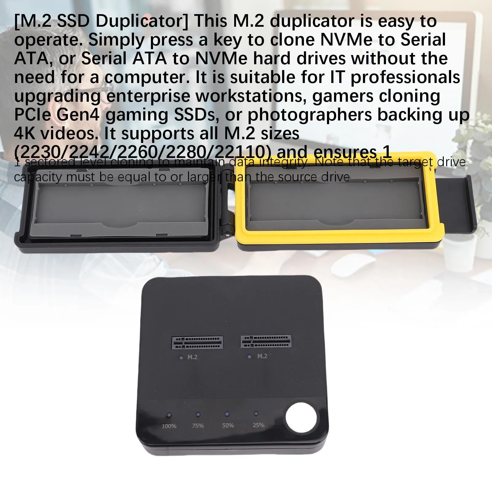 ناسخ M.2 NVMe قراءة الكتابة وظيفة 20 جيجابت في الثانية سرعة توافق واسع القرص الصلب كلونر قاعدة دعم 16 تيرا بايت لترقية اللعبة #6