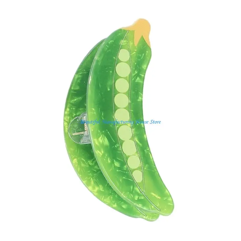 E56A Fruit Shaped Hair Claw Clip For Women Girls Lightweight PVC Barrettes For Hair Ornament Accessories Teacher Gifts