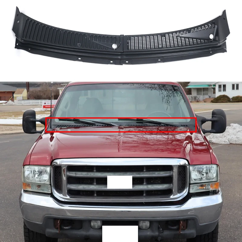 

For 1999-2007 Ford F250 F350 Version Hood Water Deflector Windshield Wiper Plate Panel De Limpiaparabrisas Delantero Para Wiper