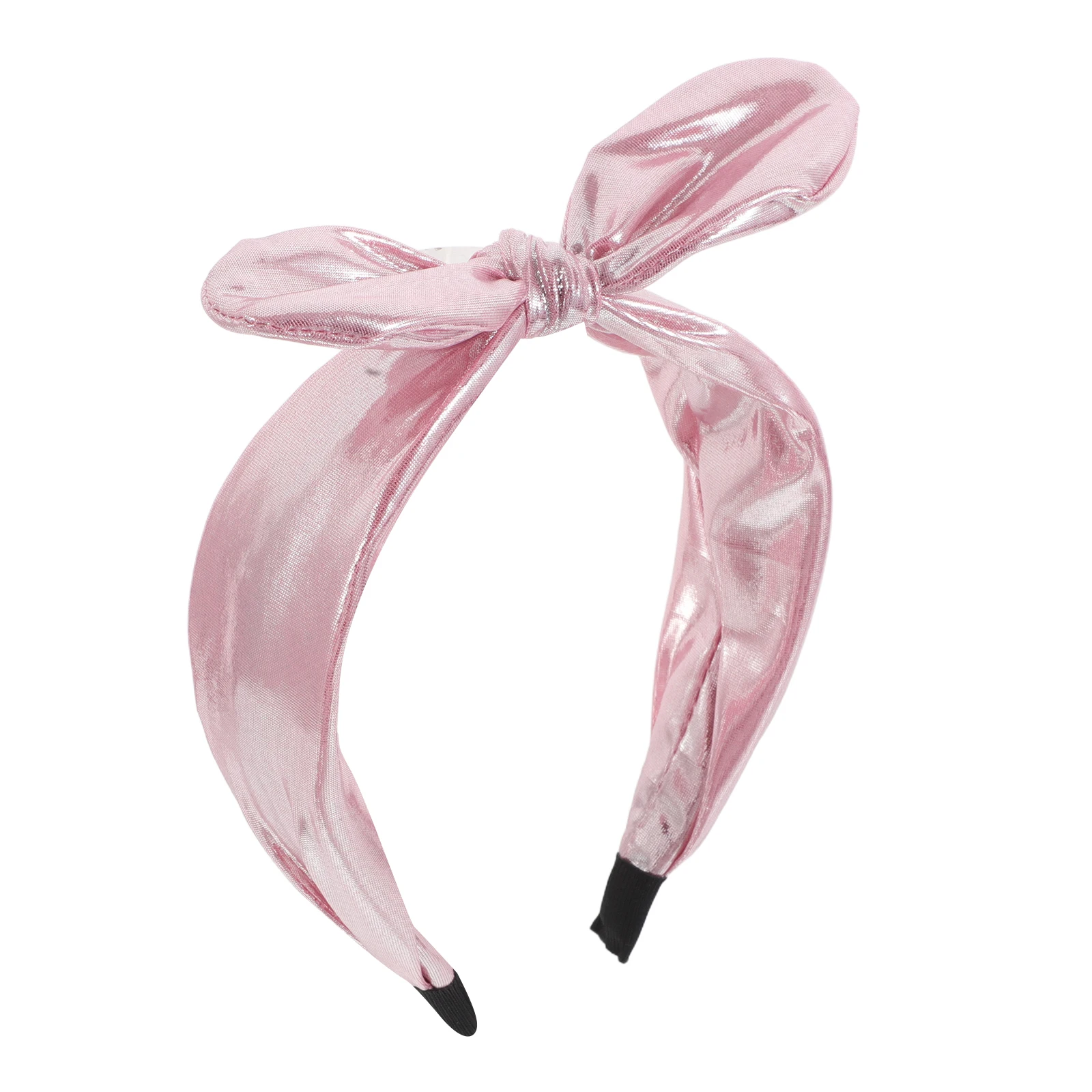 

Wide Butterfly Bow Headbands Pink Glitter Hair Band Girls Accessories Comfortable Elegant Shine Finish Festive Occasions