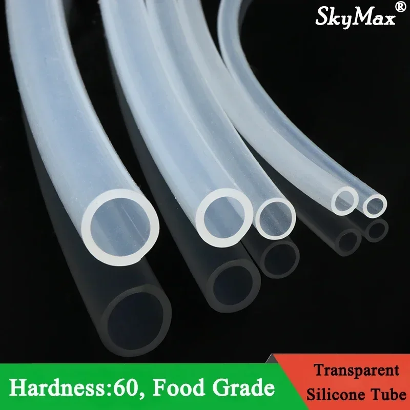 1M/5M Tube en Silicone Flexible Transparent ID 0.5 1 2 2.5 3 4 5 6 7 8 mm Tube de qualité alimentaire résistance à la température non toxique