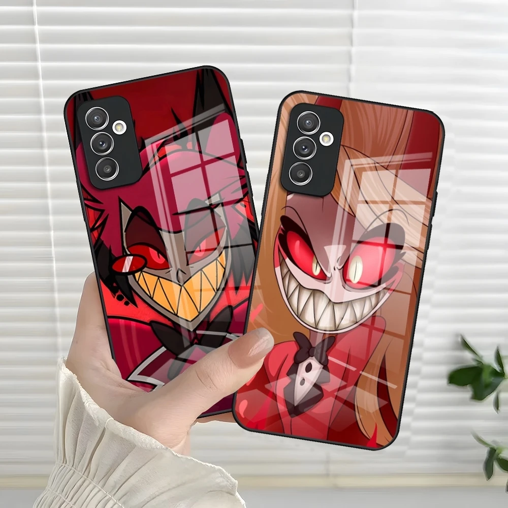 Hazbin Hotels Alastor Phone Case For S24 Ultra Samsung S23 S22 S20 Fe S21 Plus Galaxy A54 A34 A24 A53 A16 A13 Glass Cover