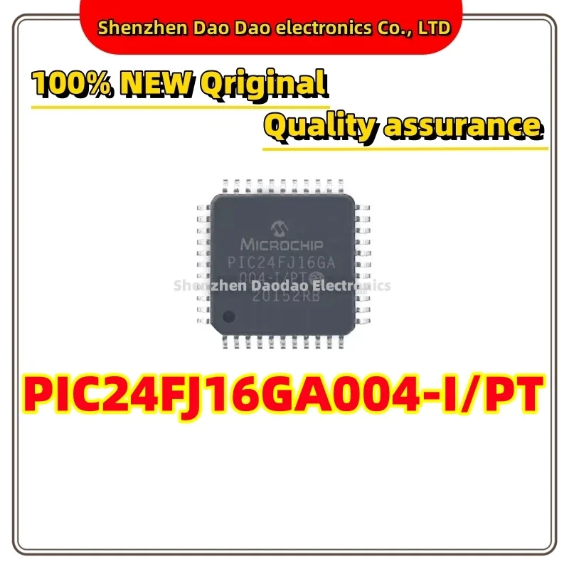 

PIC24FJ16GA004-I/PT PIC24FJ16GA004 32MHz-64KB Microcontroller QFP44 New original