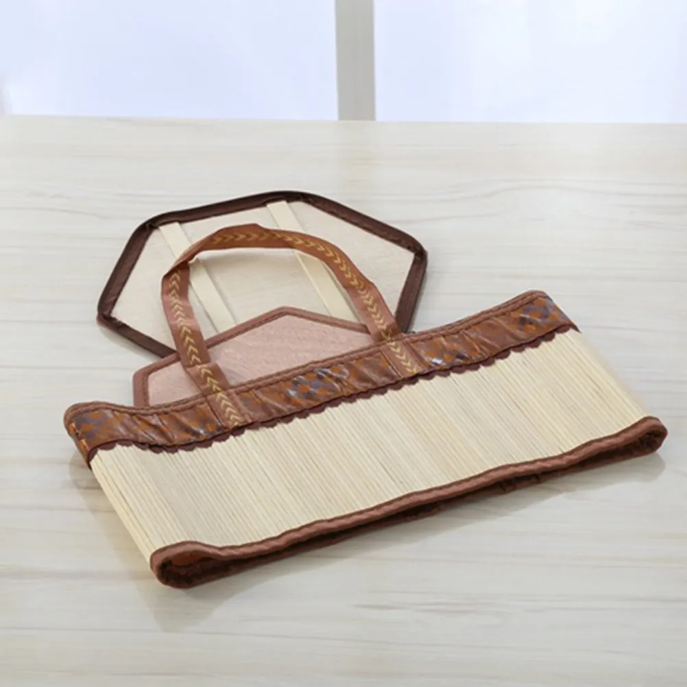 

Плетеная бамбуковая корзина для пикника, покупок и хранения, экологичная, ручной работы, легкая, простая в уходе