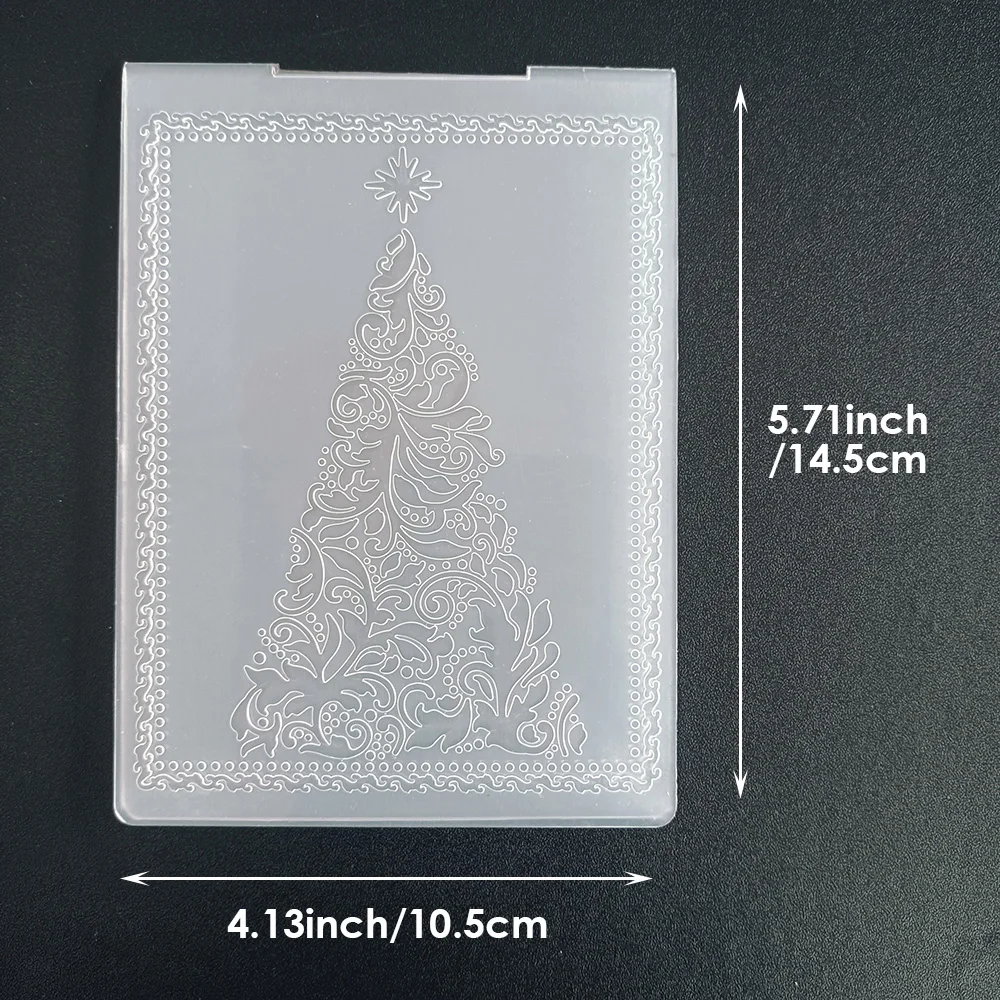 Tree Butterfly Happy Easter Design Plastic Embossing Folder For Scrapbooking DIY Photo Album Card Making Crafts