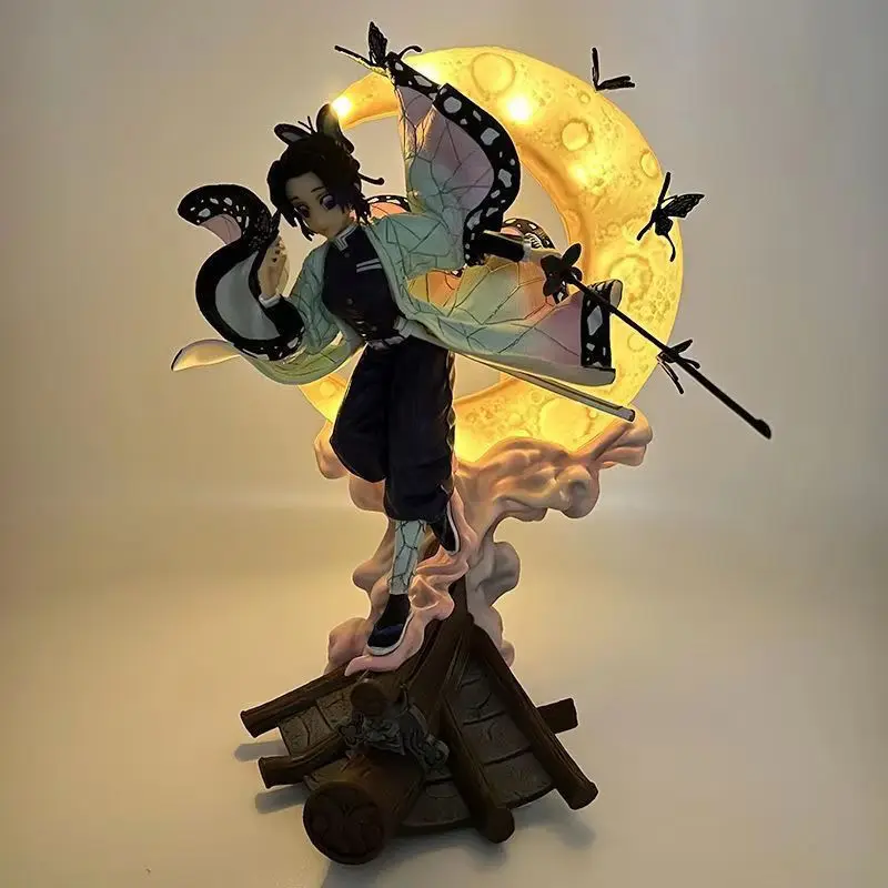 

Demon Slayer Kochou Shinobu 27cm Action Figure Luminous Lighted Roof Anime Model Collection Statue Decoration Doll Gift