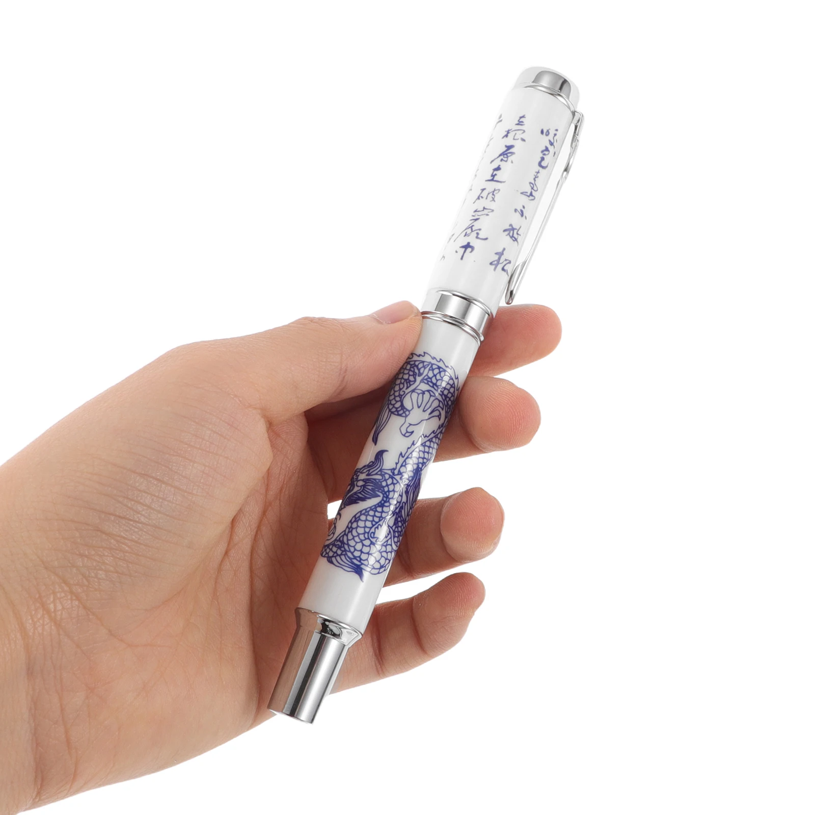 

Elegant Fountain Pen Steel Nib Smooth Writing Instrument Durable Refillable Office Business Journaling Pens Lightweight