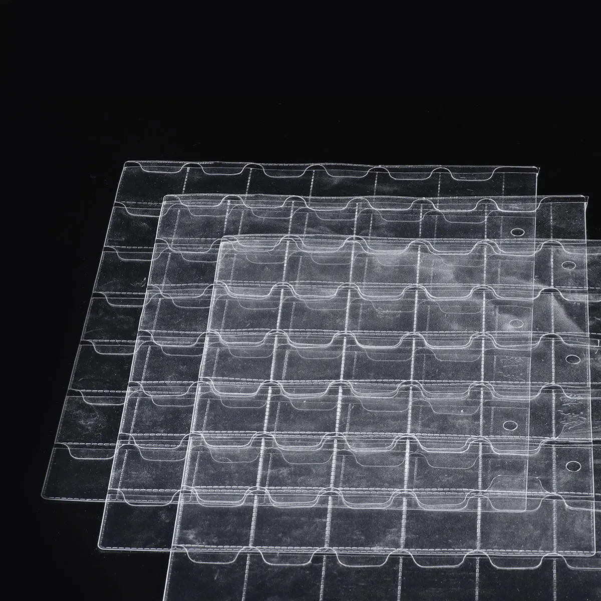 

4pcs Coin Holders Transparent 42 Pocket Currency Stamp Storage Bag For Coin Collection Pvc Album Case Organizer Secure Box