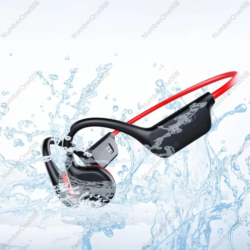 

Waterproof Wireless Sports Swimming Bone Conduction Headphones with Microphone Mp3 Player Swimming