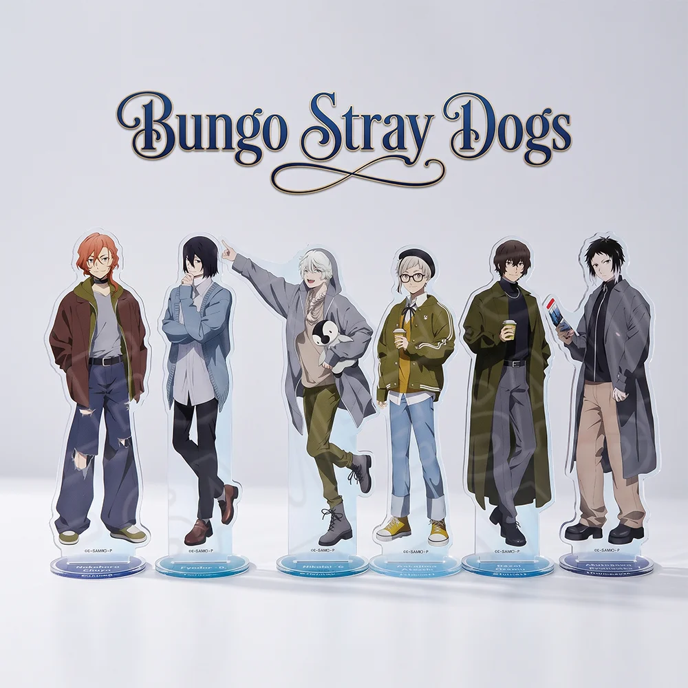 Bungo Stray Dogs Osamu Dazai Chuuya Nakahara Aquarium 10&15CM Acrylic Stand Keychain 2026 New Anime Stand Desktop Ornament