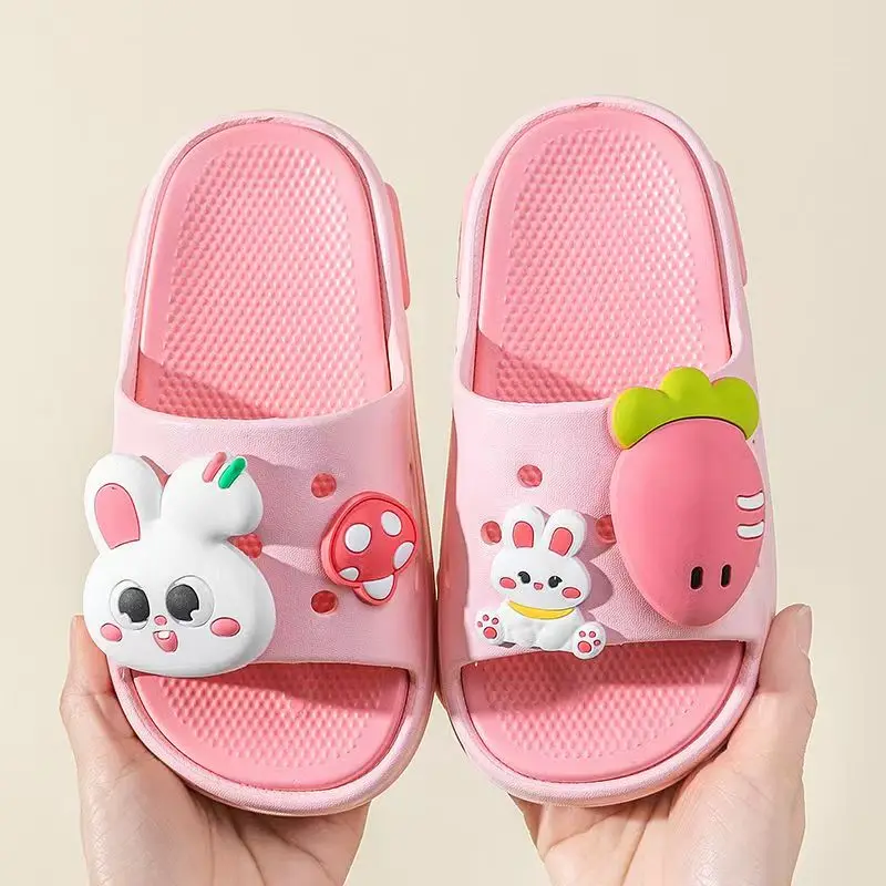 الأطفال المفتوحة تو جميل الكرتون النعال لينة وحيد عدم الانزلاق خفيفة الوزن النعال المنزل شباشب حمام شباشب لخارج المنزل #5