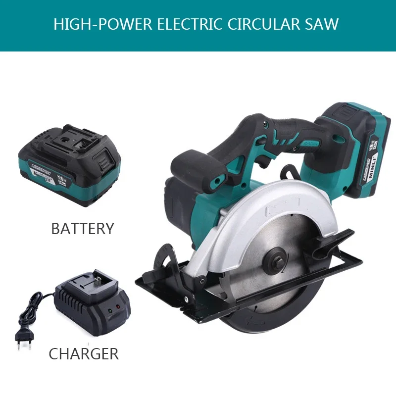 Segatrice a batteria per tubi in PVC con fresa per legno a disco per sega circolare elettrica portatile multifunzionale da 165 mm