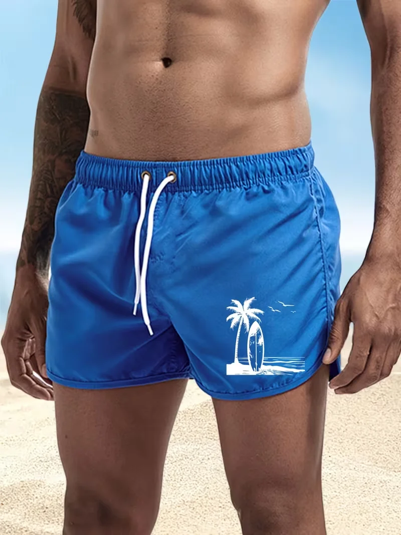 2026 صيف جديد الرجال السراويل الشاطئ السباحة تصفح التجفيف السريع تنفس الترفيه بطيئة الجري اللياقة البدنية فضفاض الرياضة قصيرة #6