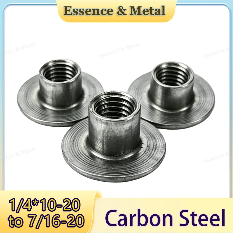 T-Type Nut 1/4x10-20 To 7/16-20 Round Pipe Welding Link High Quality Accessories Fasteners Internal Thread Hardware Accessories