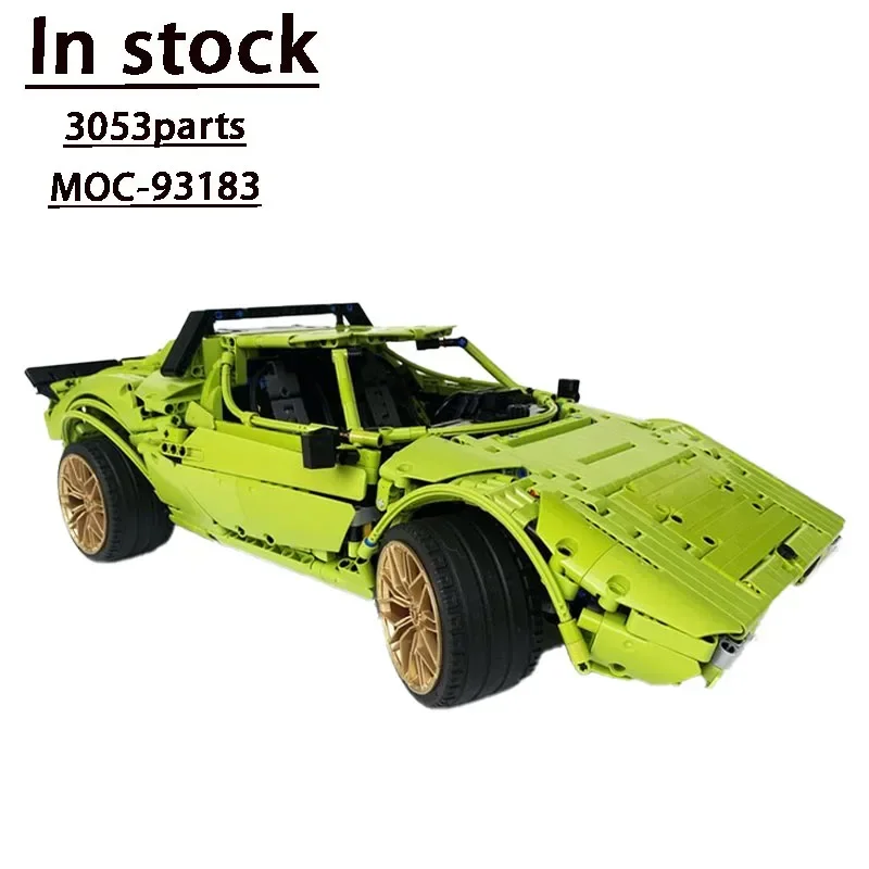MOC-16813 الكلاسيكية 90s GT3 Supercar سباق اللبنات نموذج MOC الإبداعية بنين أطفال عيد ميلاد اللبنات لعبة الهدايا